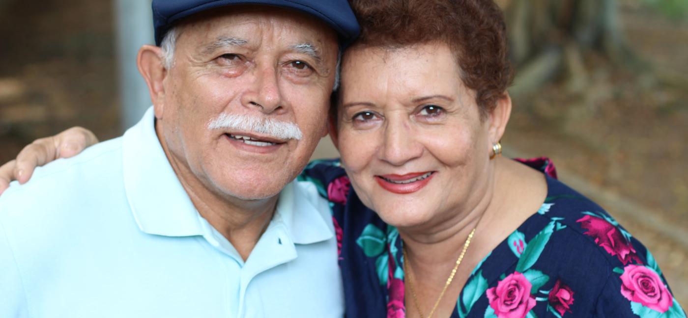 Older man and woman together