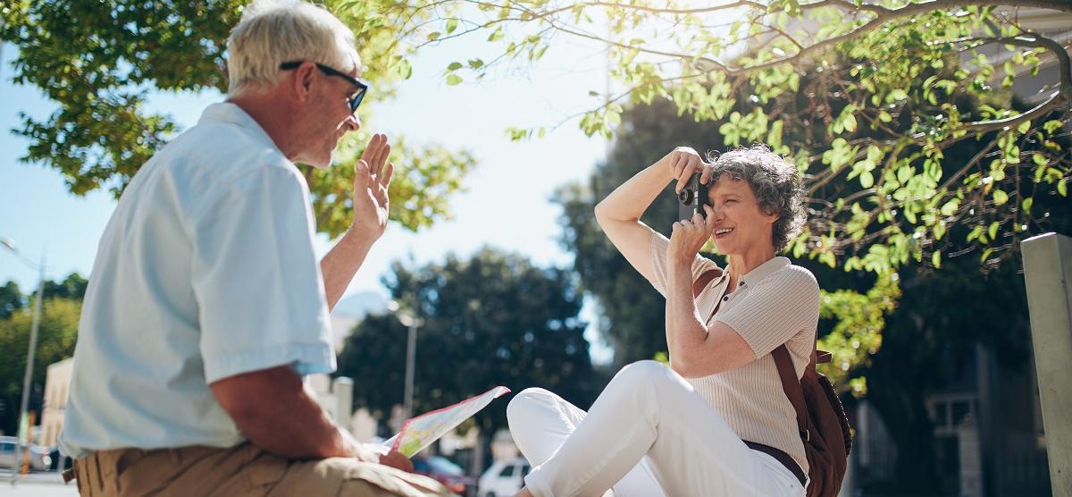 photographer and old people