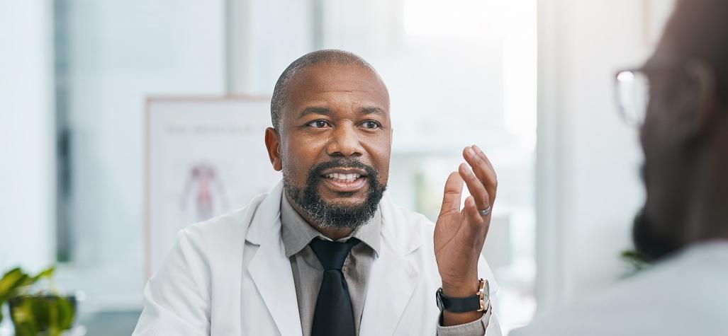 doctor GP with patient