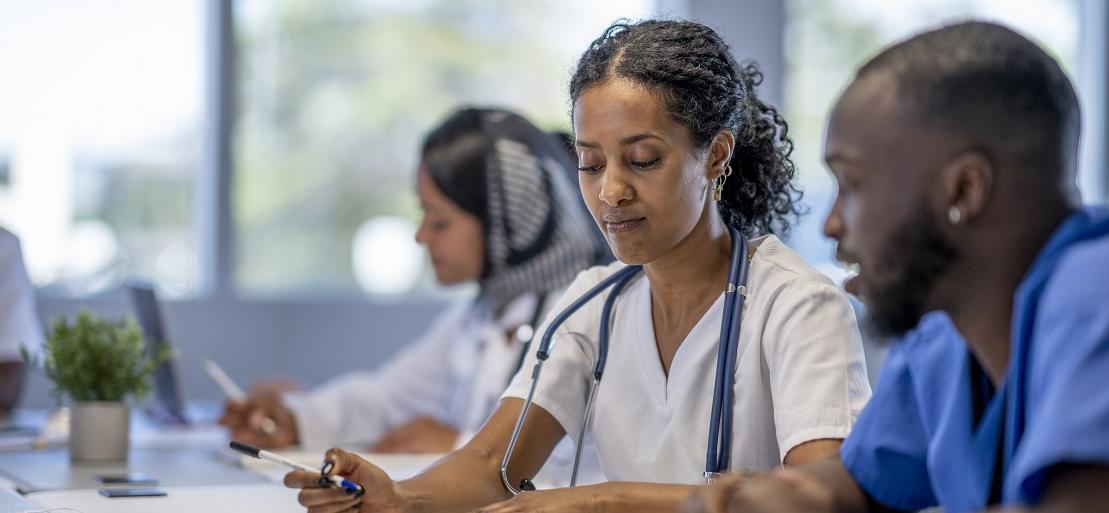 two doctors training