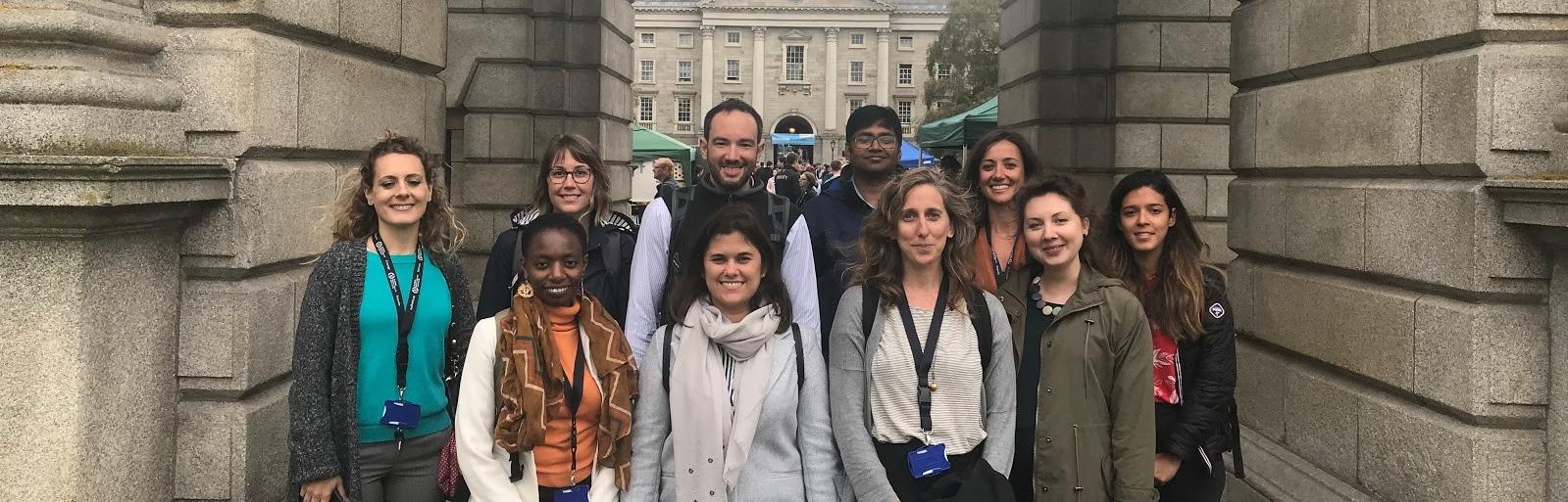 Atlantic Fellows from the 2019 cohort take a tour of the Trinity College Dublin campus.