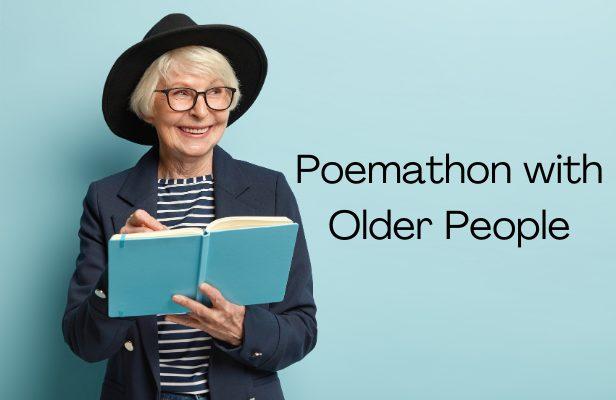 older lady with a book