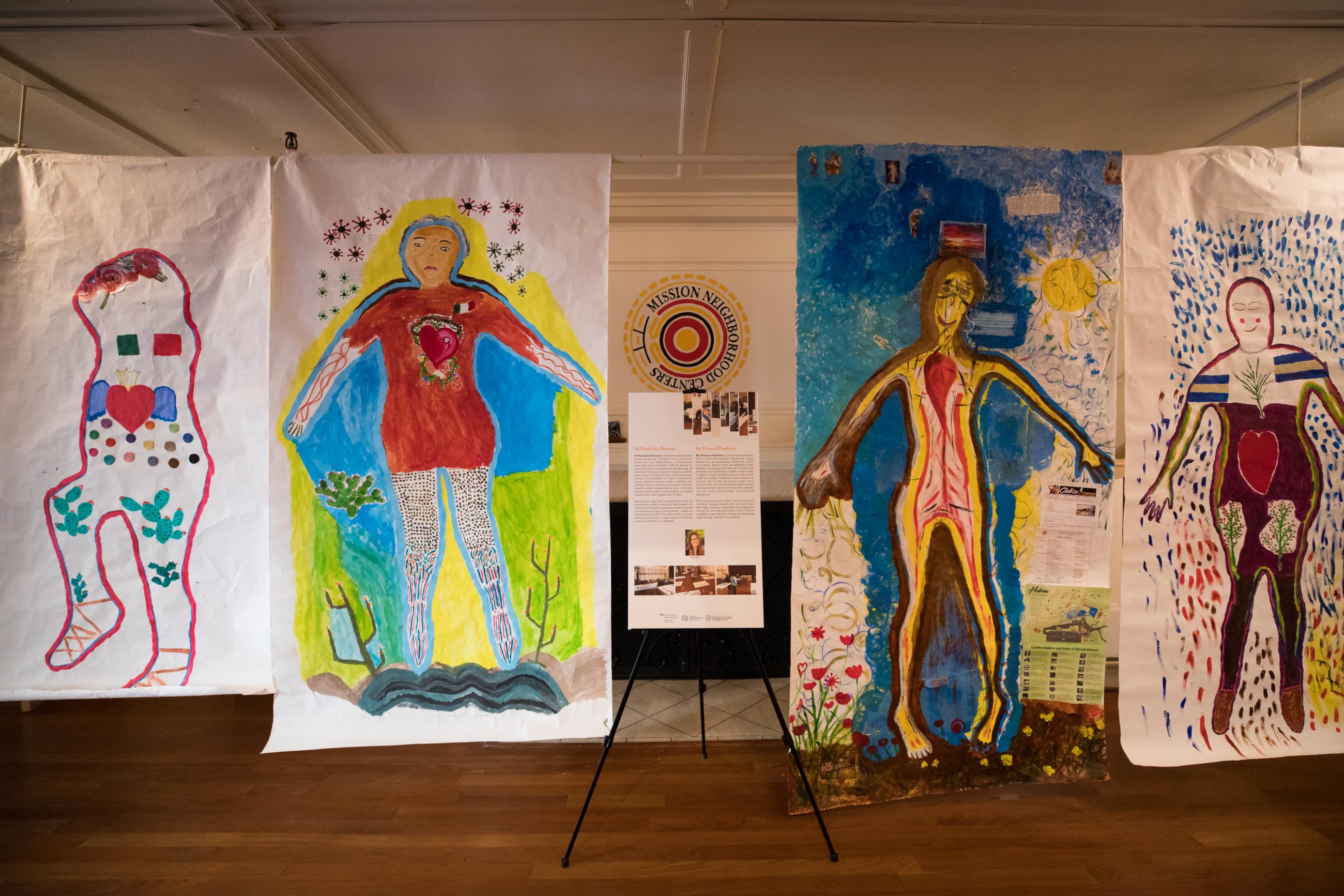 Body maps created by Creative Minds artists