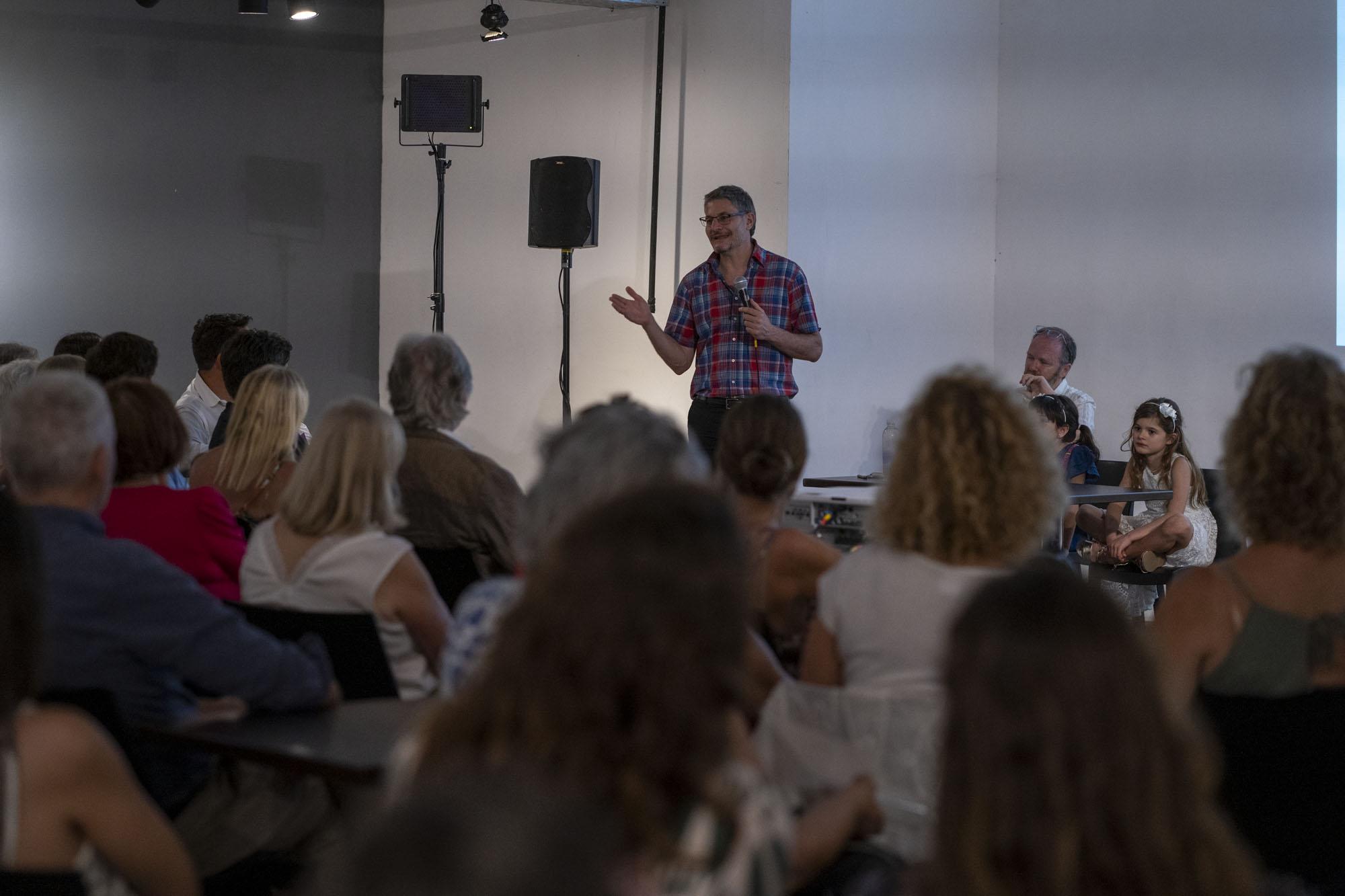 Agustin Ibanez speaking at the 2024 ReDLat Annual Meeting