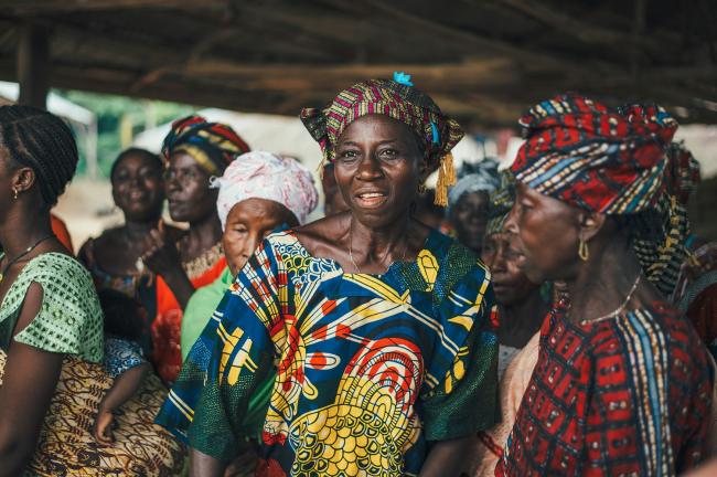 a group of African women