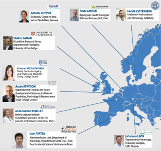 map of prevent ds researchers in europe