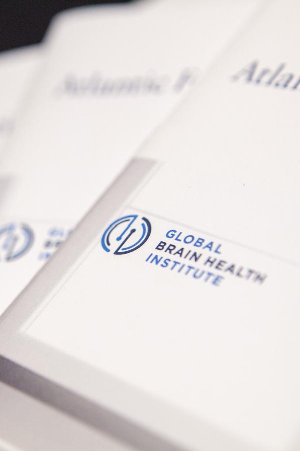 Global Brain Health Instute folders at the annual GBHI conference