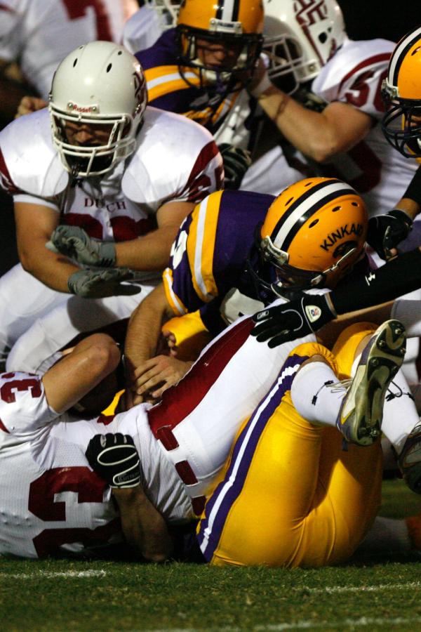 Football players on the field