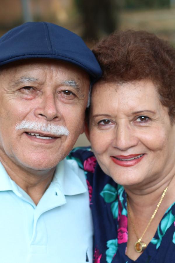 Older man and woman together