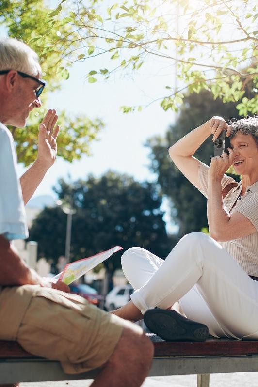 photographer and old people