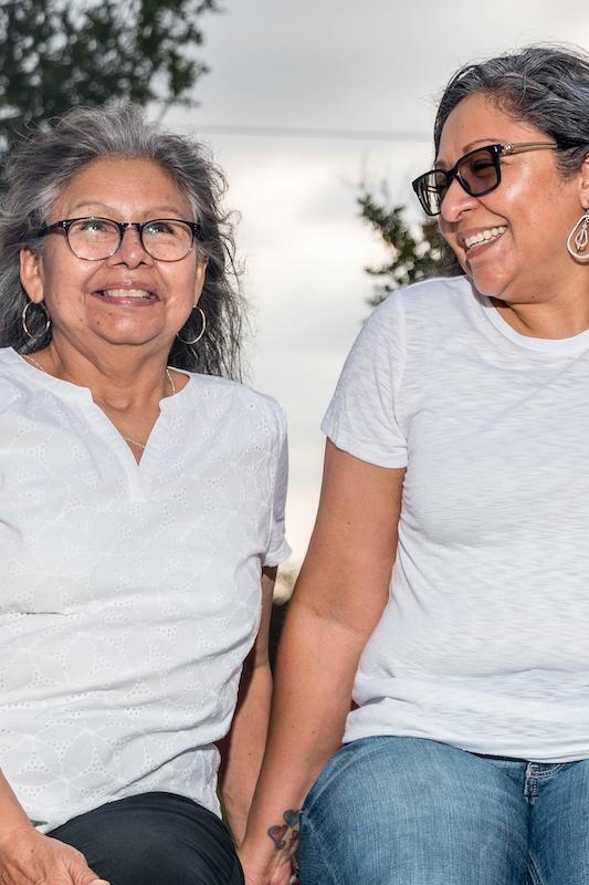 Mexican older adults laughing