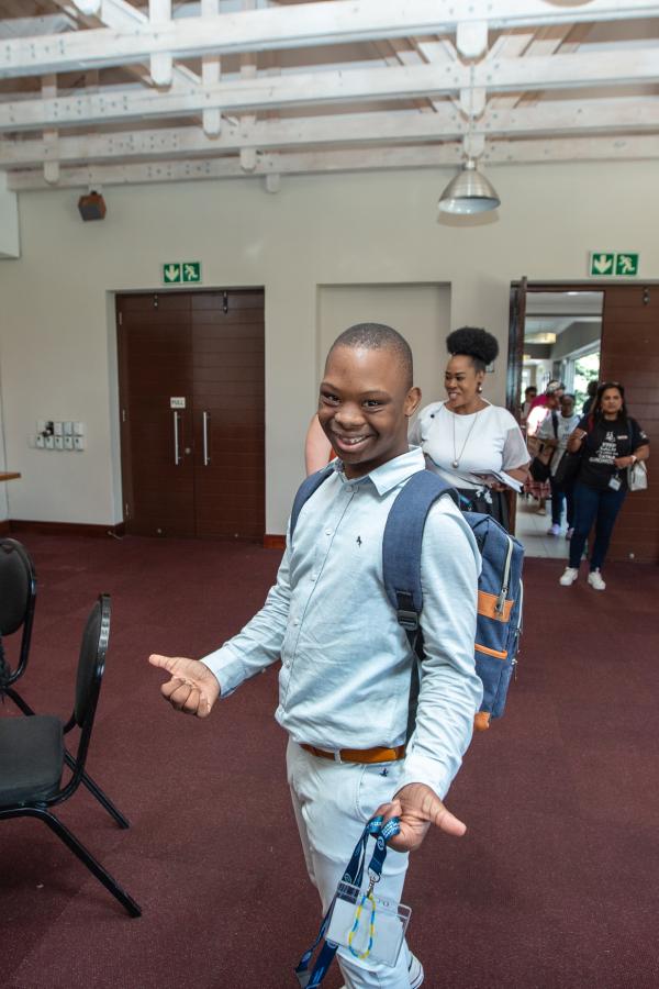 Boy arriving at the Imbizo gathering in South Africa