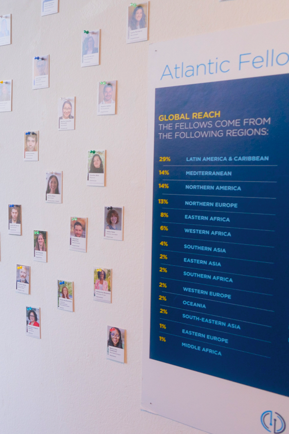 fellow looking at global reach of community and their photos