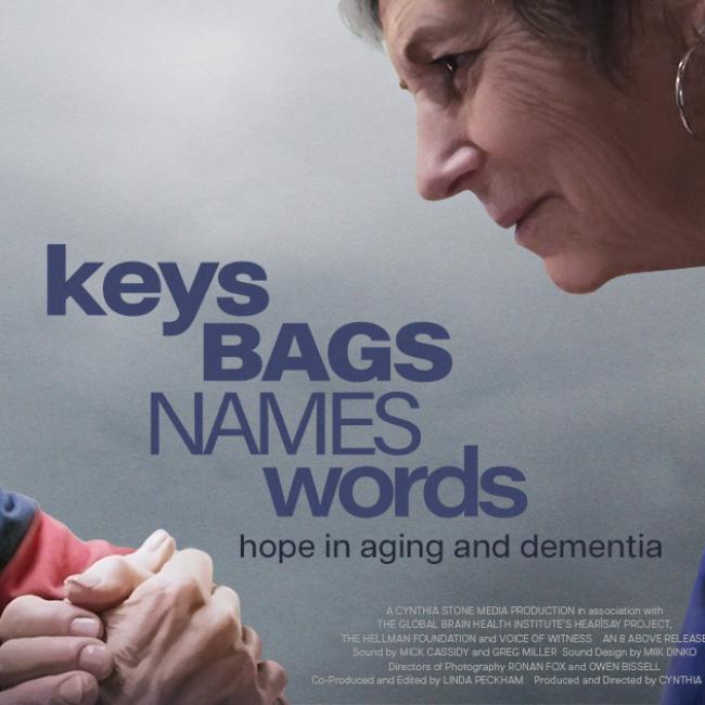 Promotional image for the documentary, &quot;Keys Bags Names Words&quot;