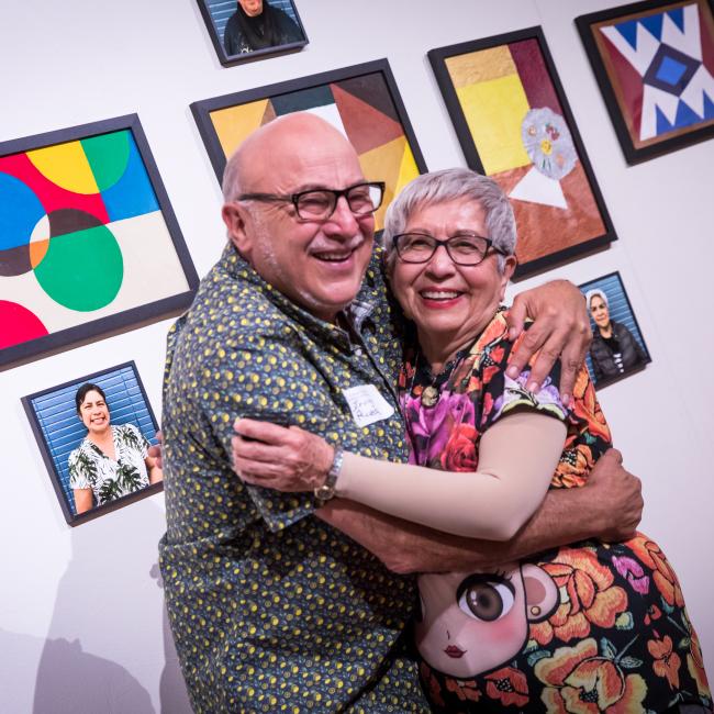 Creative Minds Exhibit 2023_older man and woman