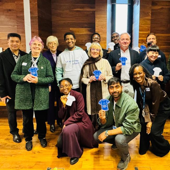 Atlantic Fellows with the speakers at the Human Rights Day event in Trinity Long Room Hub