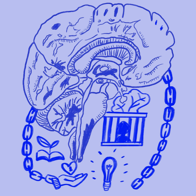 poster for the brain health and prision event