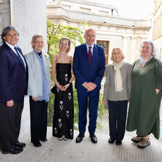 chuck feeney photo event speakers and feeney family