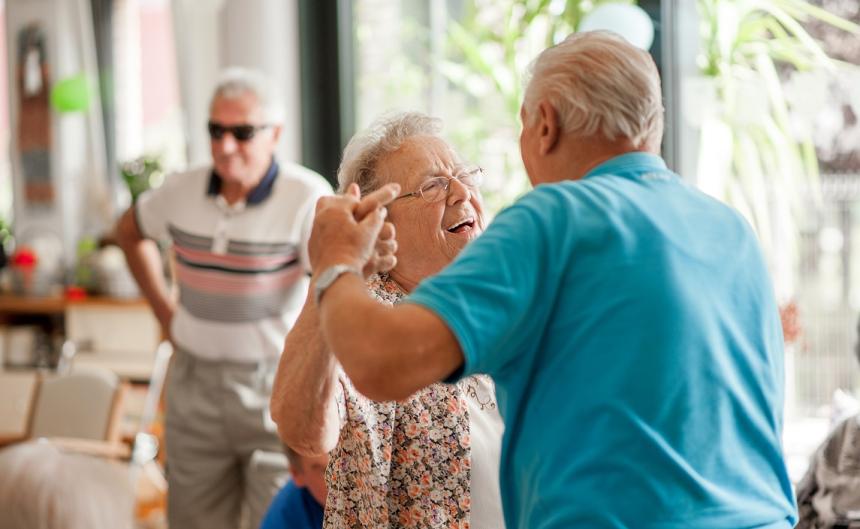 Dancing old people living with dementia