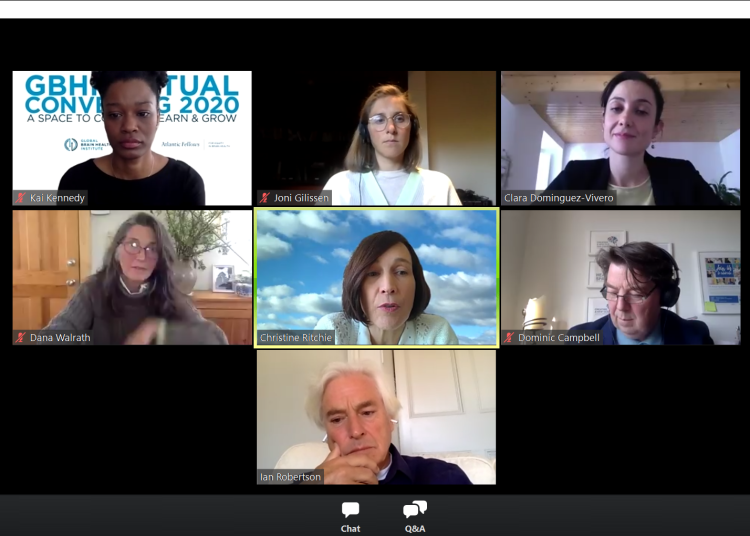 Images of GBHI community members at the Virtual Convening 2020
