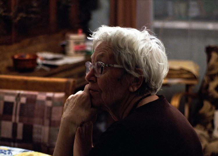 Older woman with glasses