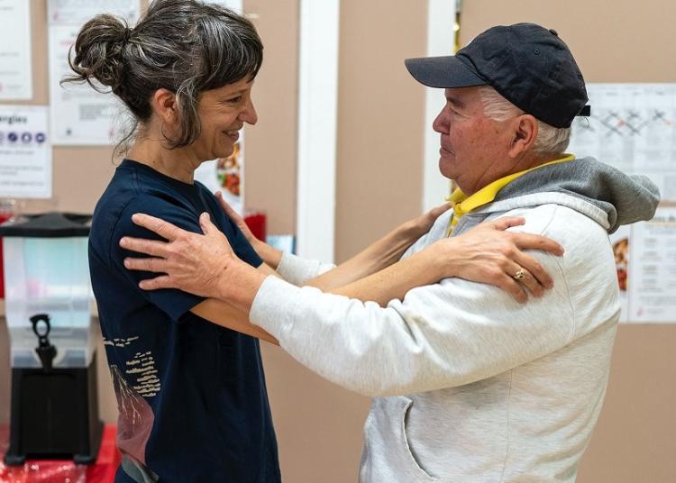 Rowena Richie with older gentleman