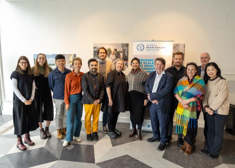 Creative Brain Week 2024 group photo of Lancet Global Series authors and GBHI, Trinity