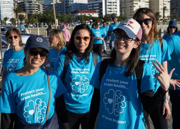 Atlantic Fellows on brain health walk Cape Town