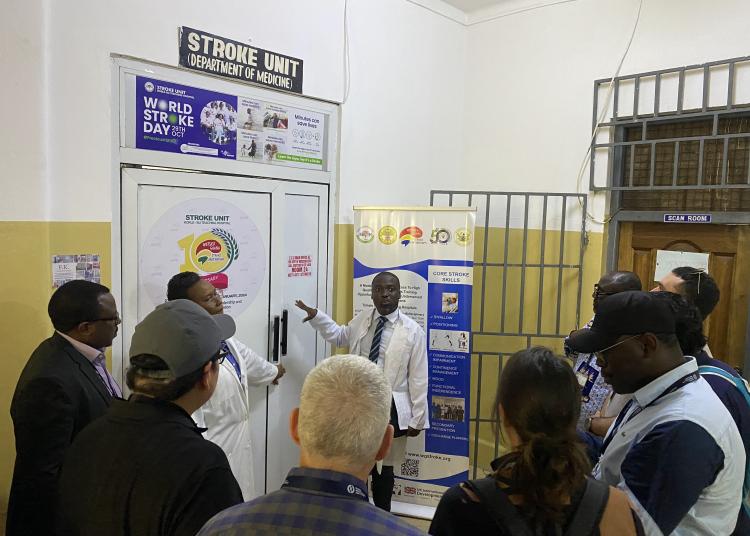 GBHI members tour the Korle Bu Teaching Hospital in Accra, Ghana