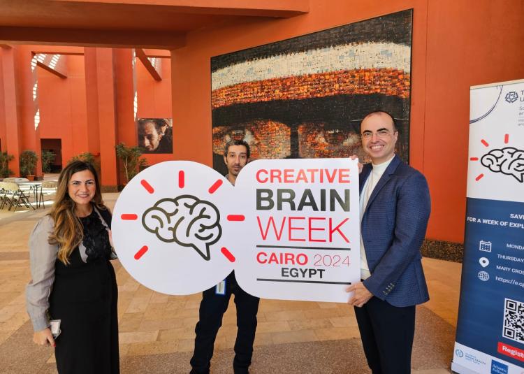 Creative Brain Week Cairo organizers holding logo
