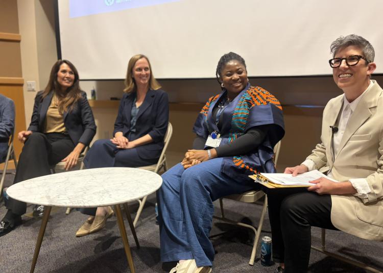 Panelists discuss co-created dementia advocacy following a screening of Let This Be a Symphony during the anniversary celebration.